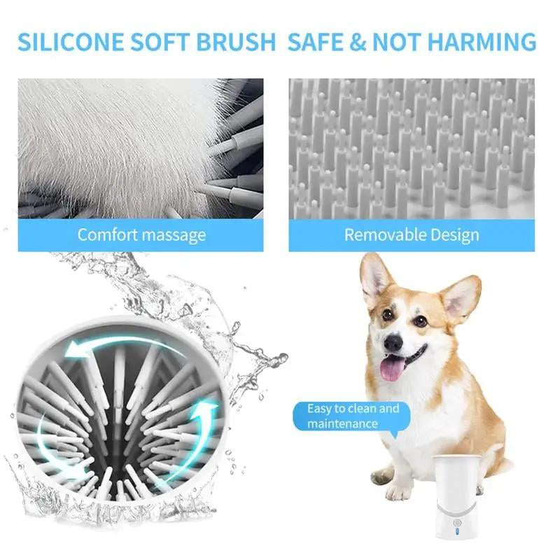 Automatic Dog Paws Cleaner Pet Foot Washer Cup Portable Paw Cleaner for Small and Medium-Sized Dogs Silicone Dog Paw Cleaner Cup Pawcleaner Pawprotector