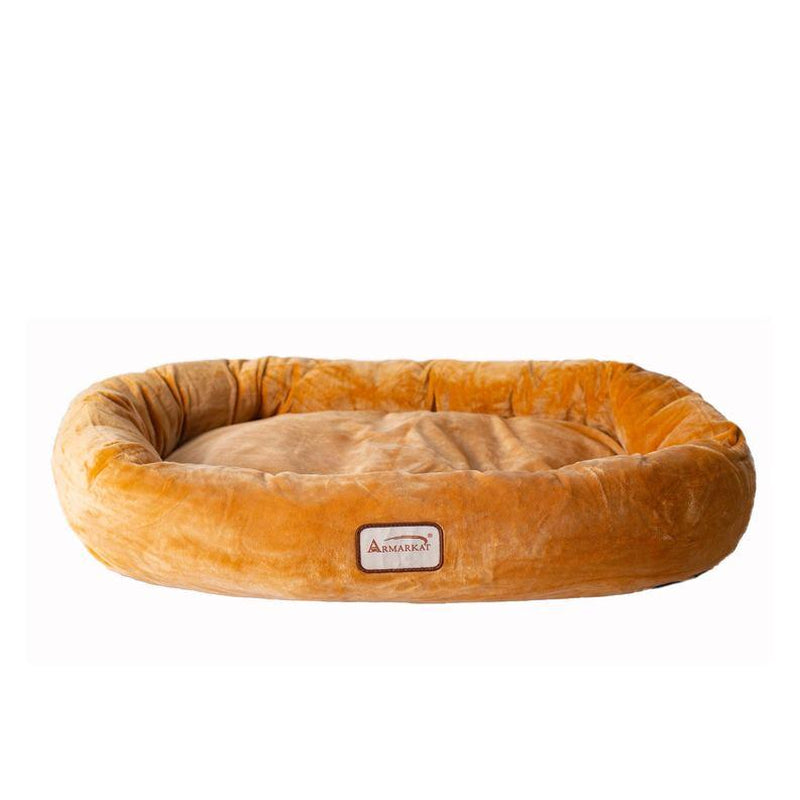 Armarkat Bolstered Pet Bed and Mat, Ultra-Soft Dog Bed S/M/L
