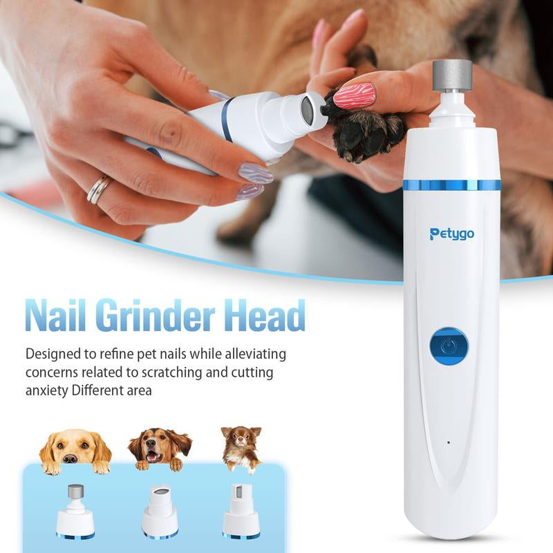 Petygo 4-In-1 Dog Grooming Kit with Nail Grinder & Dog Paw Trimmer - Customer'S Choice, Low-Noise, Rechargeable, Cordless, Electric, Quiet Hair Shave Clippers Set for Dogs, Cats, and Paw Pets - Most Loved Gift,Thanksgiving, Christmas, New Year Gifts