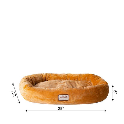 Armarkat Bolstered Pet Bed and Mat, Ultra-Soft Dog Bed S/M/L